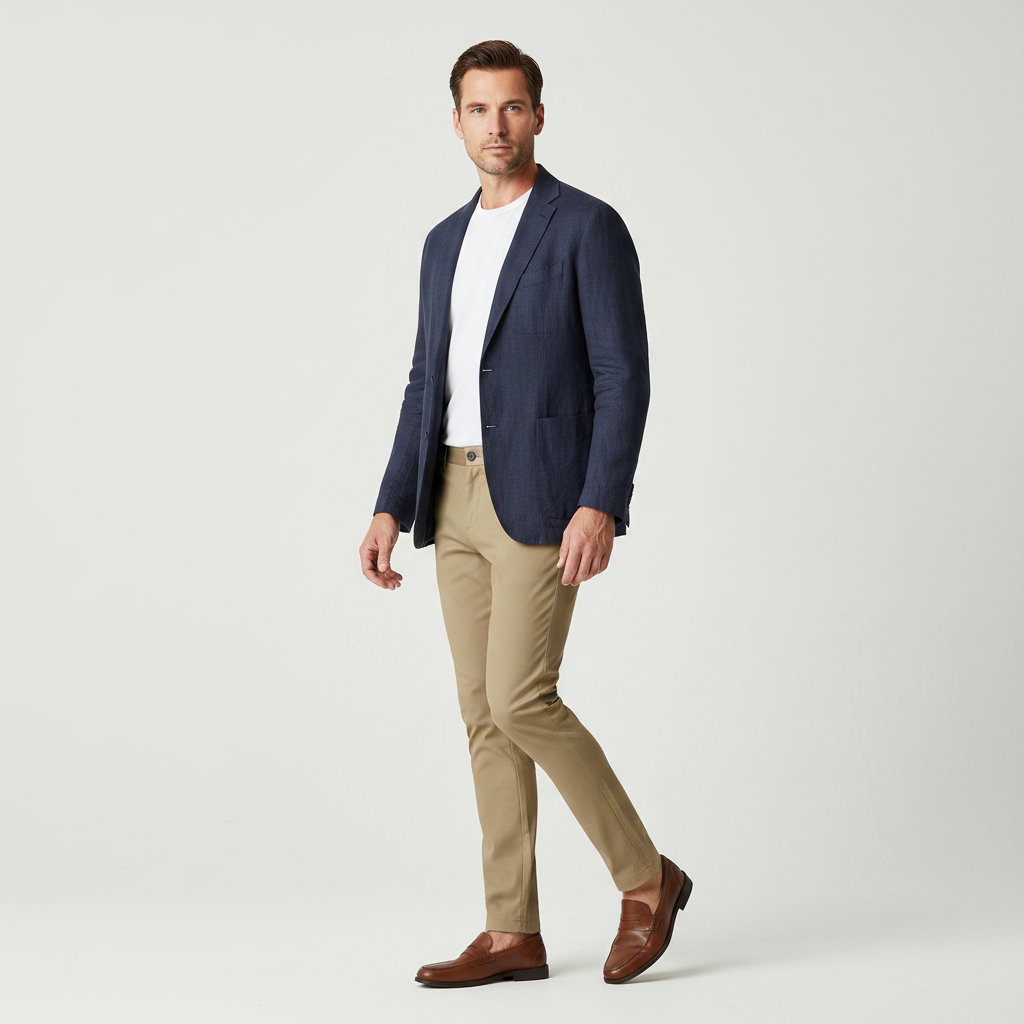 Saul | Men's Slim Fit Stretch Trousers